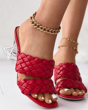 حذاء نسائي أنيق بكعب عالي - أحمر - Miss Fashion X